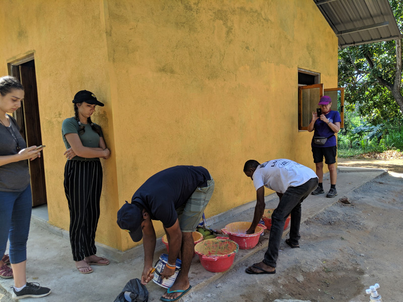 Painting the school 