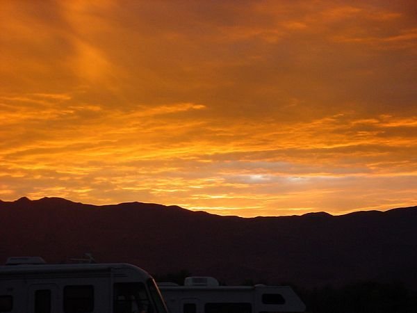 The Sun sets in Death Valley