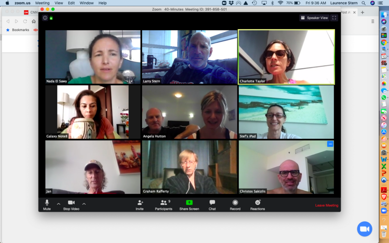 Virtual coffee with fellow runners