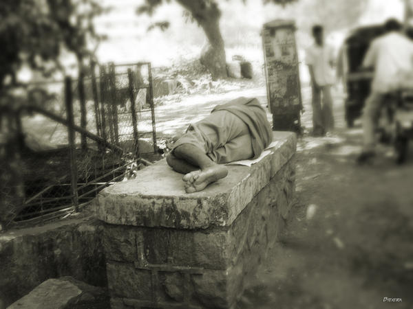Sleeping Man in Malad West