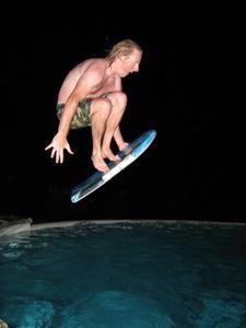 Trav Pool Surfing