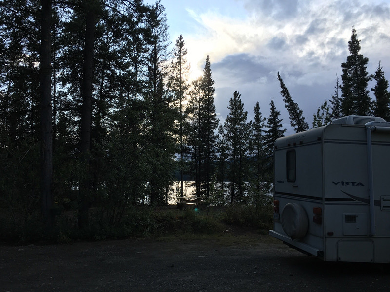 campground at lake side at Watson