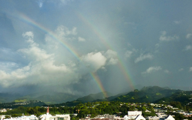 Double Rainbow from our Balcony