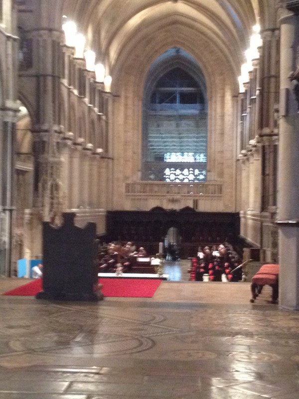 Quire in the Cathedral where worship takes place