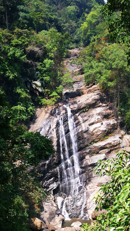 Beautiful waterfall on the way to Munnar