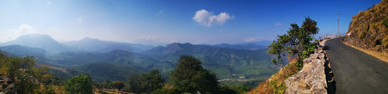 Beautiful panoramic view of the Western Ghat