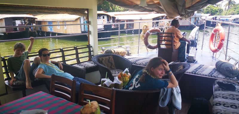 Chilling in the houseboat