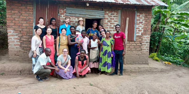 Our Rugazi community team with a local Traditional Birth Attendant (TBA) and our Village Health Team (VHT) member