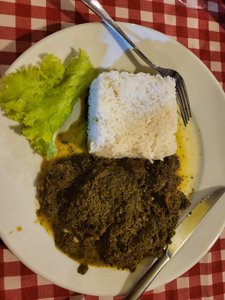 Zebu with cassava and rice