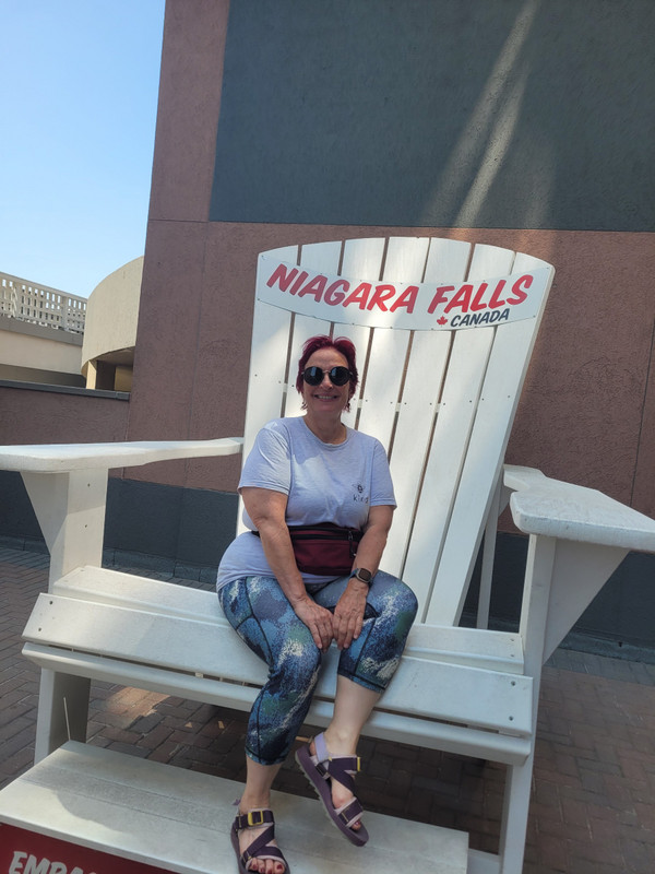 Guess where I am in a giant Adirondack chair!/