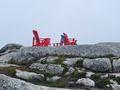 Muskoka chairs at Peggy's Cove.  