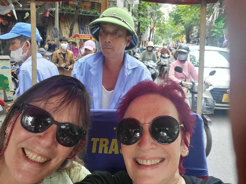 Rickshaw selfie. 