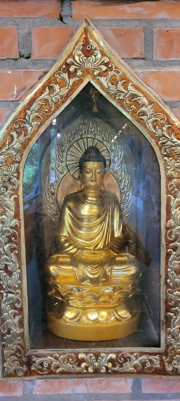 Small golden Buddha.