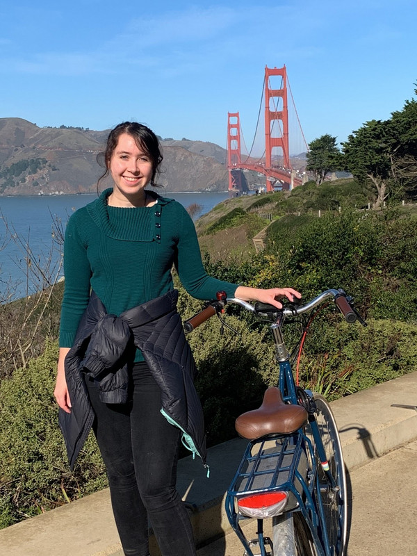 Cycling from new home across GG bridge