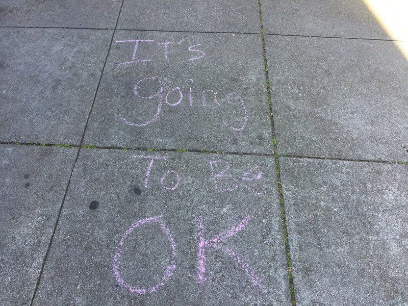Written on SF sidewalk