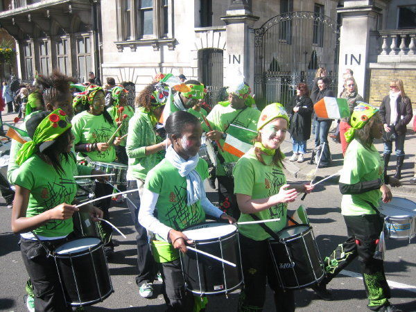 marching Irish music band