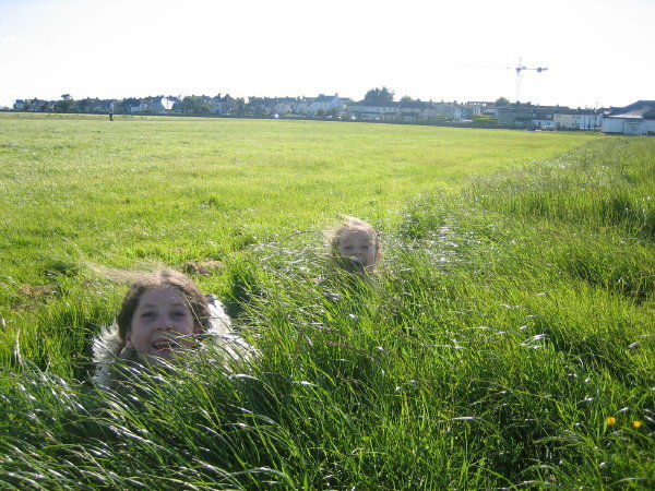 Playing in The Grass