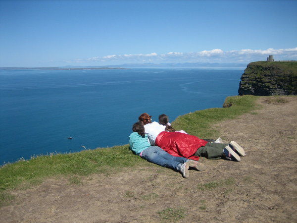 Overlooking the Cliffs of Moher