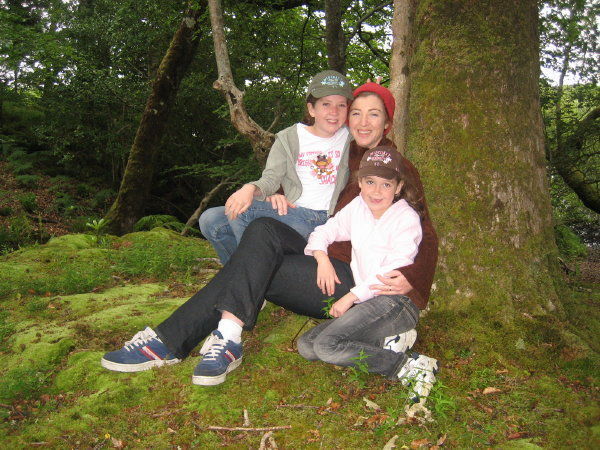 Sitting on the cushy moss in Killarney NP
