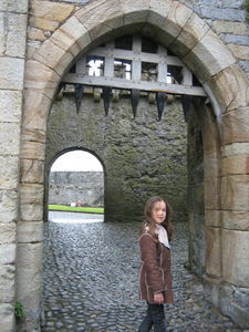 Lauren in Caher Castle 