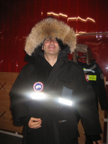 Herve dressed up ready for Antarctic conditions