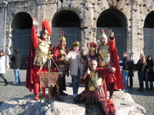 Lauren, Tine and The Roman Imperial soldiers