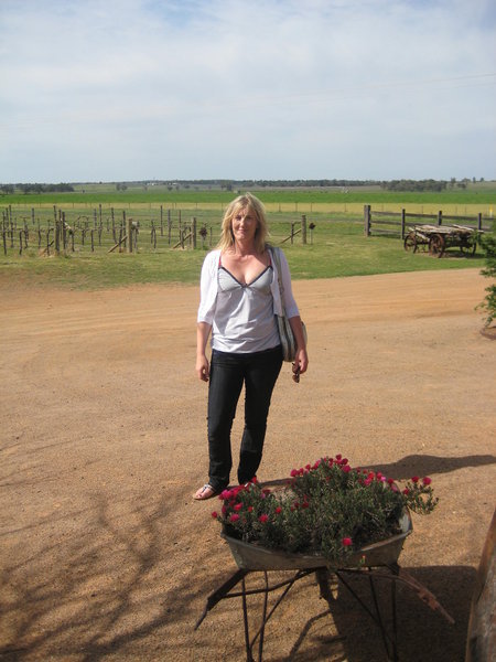 Robyn at The Lazy River Winery. Dubbo
