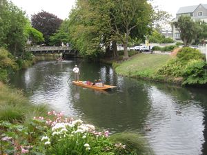 River punting in Christchurch