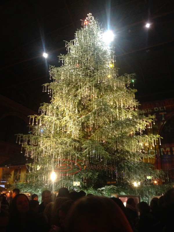 The Swaroski tree at the Chriskindle Market, Zurich