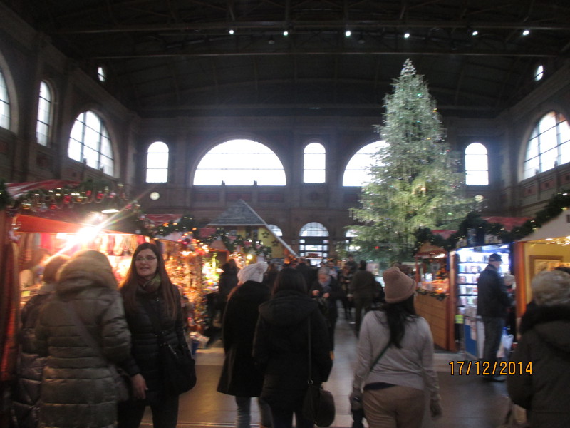 Annual Chriskindle market at the huge main station