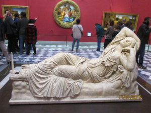 Ancient Roman reclining woman