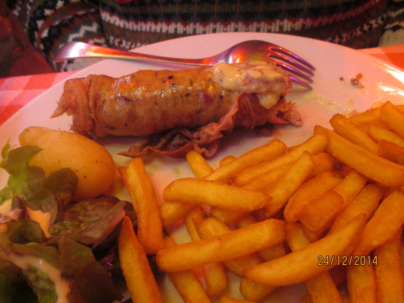 Andouillette- tripe sausage with frites