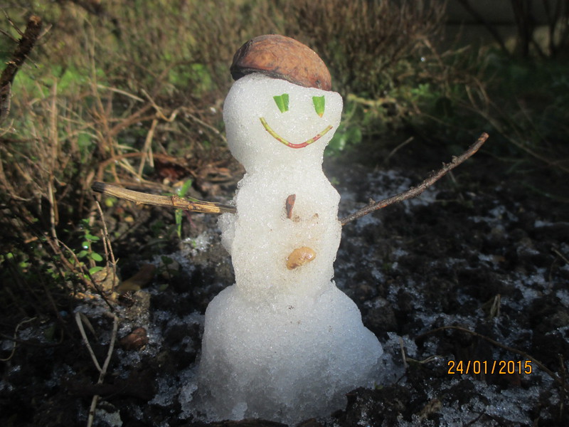 Christine's snowman at La Varenne