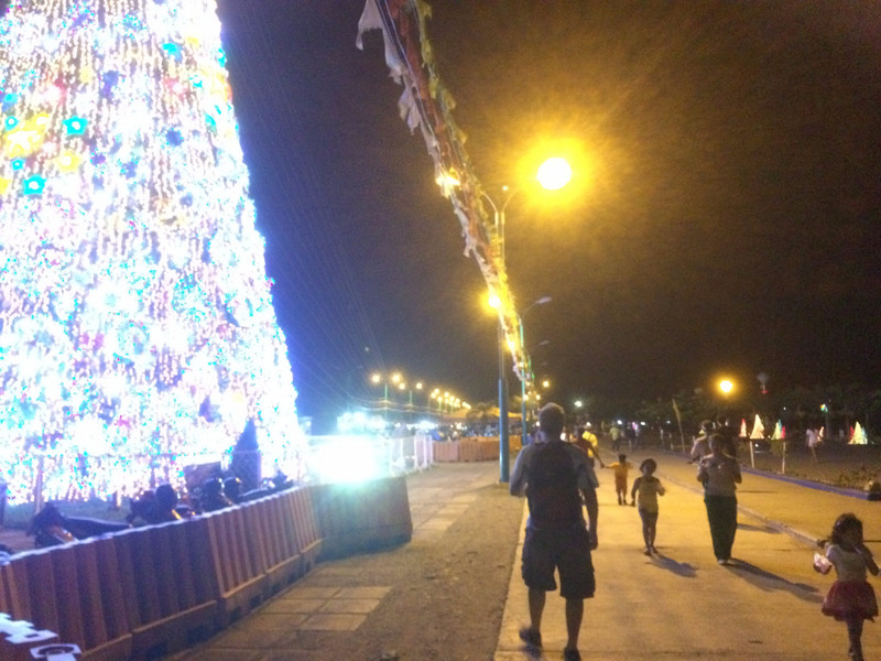 PP Night Market promenade set up fro Christmas