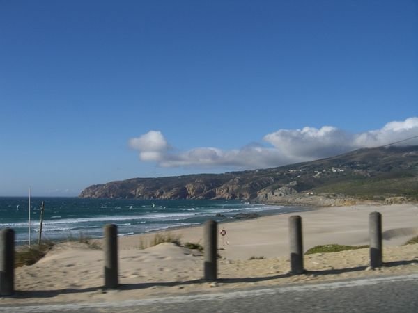 Coastline and waves on the way to Sintra