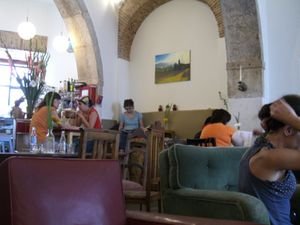 Inside cafe