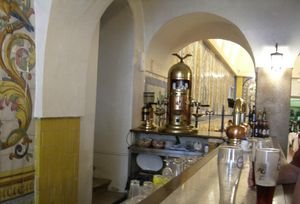 Espresso machine in a beer hall?
