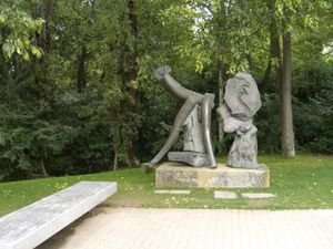Sculpture in garden of Gulbenkian Museum