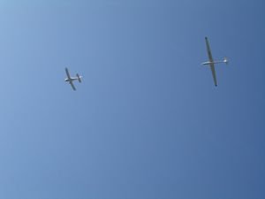 Glider as seen from Castelo dos Mouros