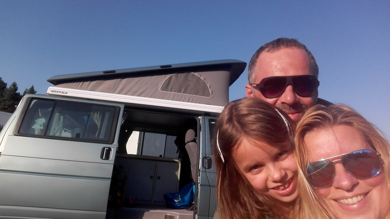 Happy owners of Oliva the van