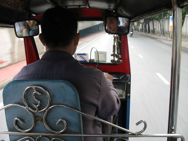 Living life on the edge in the back of a Tuk Tuk