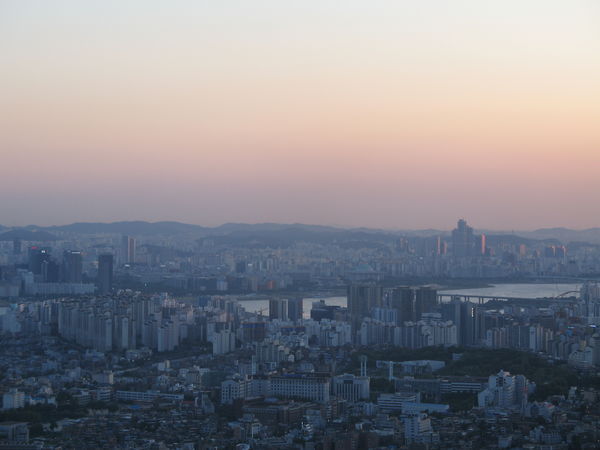Seoul at sunset