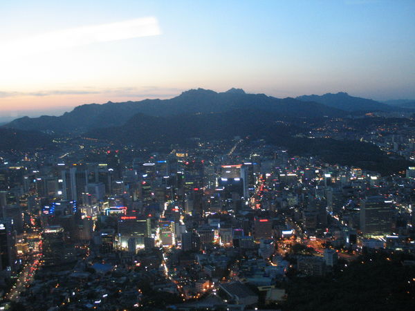 Seoul from N'Seoul Tower