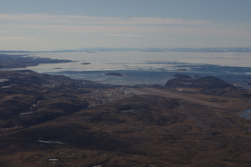 Blick zurück auf Iqaluit