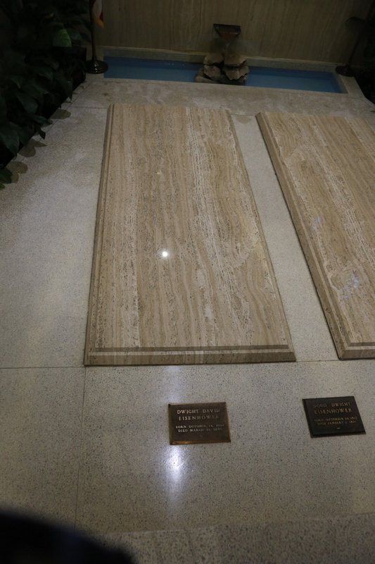 The President and his wife, as well as small son who died are all buried in the chapel. 
