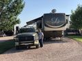 Our gravel spot at Southern Hills RV Park Hermosa SD. 