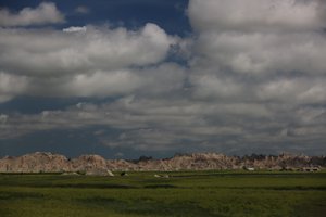 Badlands to the north of highway 44. 