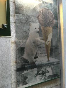 Picture of an ice cream poster