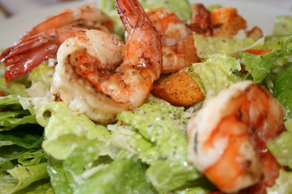Ceasar' Salad with Shrimp