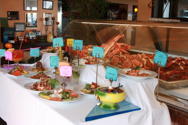 Food offered on display at FishHopper